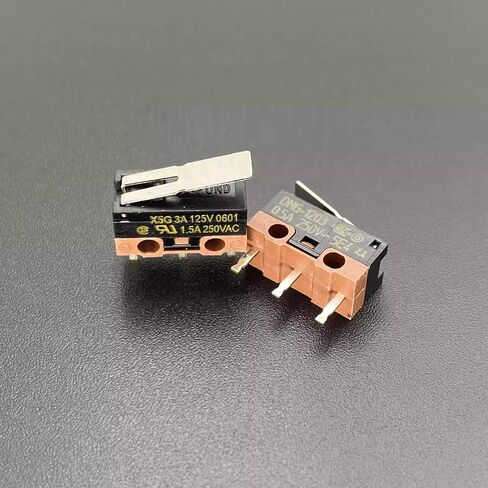 Defond DMG-1203 X5G Subminiature Micro Switch, 1.5A 250VAC, Small Snap Action Limit Switch for Mouse Buttons, Printers, Vending Machines and Electronics in Kuwait
