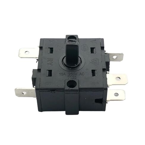 1 Piece Electric Heater Gear knob Switch 5-pin 0-1-2-3 Gear Rotary Switch selector AC 250V 16A Temperature Control Switch in Kuwait
