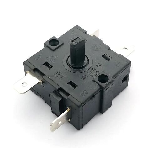 1 Piece Electric Heater Gear knob Switch 5-pin 0-1-2-3 Gear Rotary Switch selector AC 250V 16A Temperature Control Switch in Kuwait