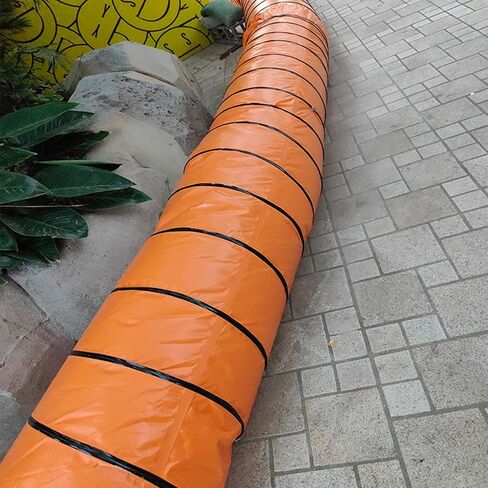 Flexible Ventilation Duct Hose for Exhaust Fan - 2/6/8/10m Length, Lightweight PVC Ductwork with Steel Wire(L3.0mx800mm) in Kuwait