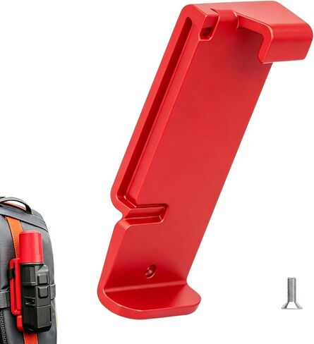 Backpack Tether Clip Compatible with Garmin inReach Mini 3, Secure Mount Holder for Quick Access, Loss Prevention, and Easy Attachment for Outdoor Adventures (Red) in Kuwait