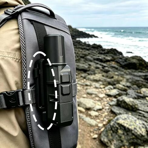 Backpack Tether Clip Compatible with Garmin inReach Mini 3, Secure Mount Holder for Quick Access, Loss Prevention, and Easy Attachment for Outdoor Adventures (Red) in Kuwait