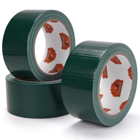 شريط لاصق أخضر من TAPEBEAR عالي التحمل 1.88 بوصة × 60 قدم، شريط لاصق قوي وقوي مقاوم للماء، لا يترك بقايا، مرن، شريط ربط مسيل للدموع للاستخدام بنفسك، حزمة، رقعة، حماية وإصلاح، 3 لفات in Kuwait