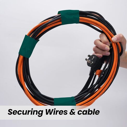 شريط لاصق أخضر من TAPEBEAR عالي التحمل 1.88 بوصة × 60 قدم، شريط لاصق قوي وقوي مقاوم للماء، لا يترك بقايا، مرن، شريط ربط مسيل للدموع للاستخدام بنفسك، حزمة، رقعة، حماية وإصلاح، 3 لفات in Kuwait