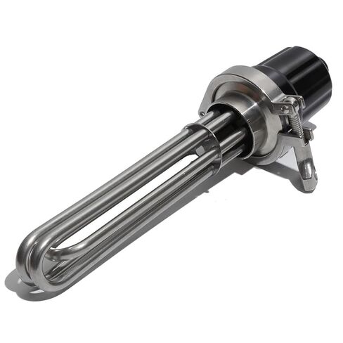 304SS 2" tri Electric Heater Heating Element 3KW/4.5KW/6KW/9KW/12KW 220V380V for Homebrew with clamp & Coupling(White,380V_4.5KW 230L 304SS) in Kuwait