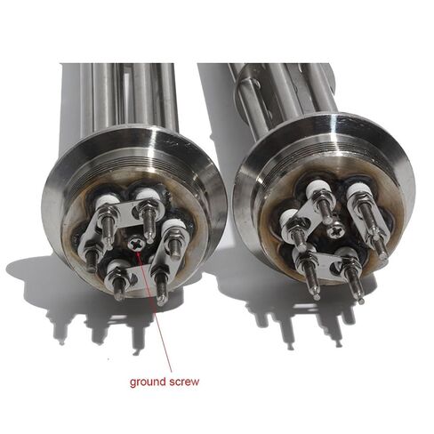 304SS 2" tri Electric Heater Heating Element 3KW/4.5KW/6KW/9KW/12KW 220V380V for Homebrew with clamp & Coupling(White,380V_4.5KW 230L 304SS) in Kuwait