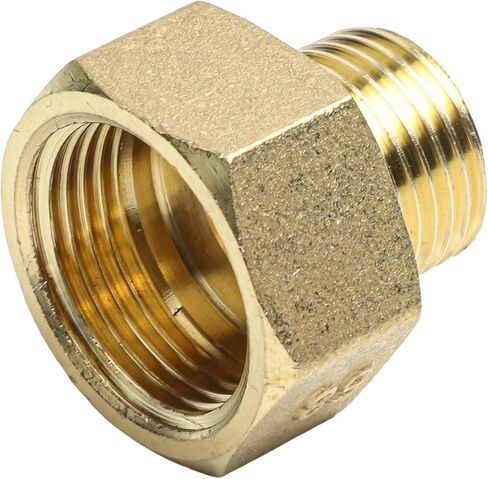 2Pcs Brass Reducer Hex Bushing, Industrial Brass Hex Bushing Connectors G1/2 Male To G3/4 And G1 Female Leak Resistant Design(G1/2 to G3/4) in Kuwait