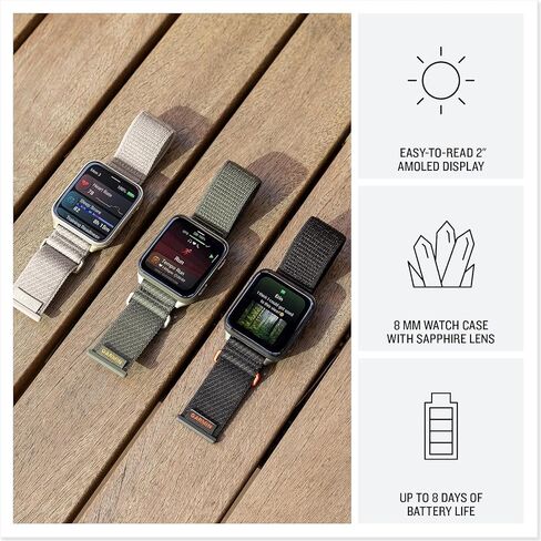 PlayBetter Garmin Venu X1 (Soft Gold/French Gray) Fitness GPS Smartwatch Bundle - 2" Thin AMOLED Display, Advanced Health and Fitness 5000mAh Portable Charger & HD Screen Protectors in Kuwait
