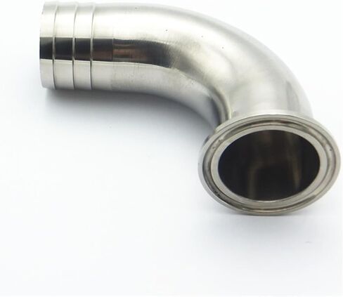 12.7mm 19mm 25mm 32mm 38mm 45mm 51mm 57mm 63mm 76mm 89mm 102mm Hose 304SS Ferrule Elbow Pipe Fitting Fit Tri Clamp(32mm Ferrule OD50.5) Plumbing Fittings in Kuwait