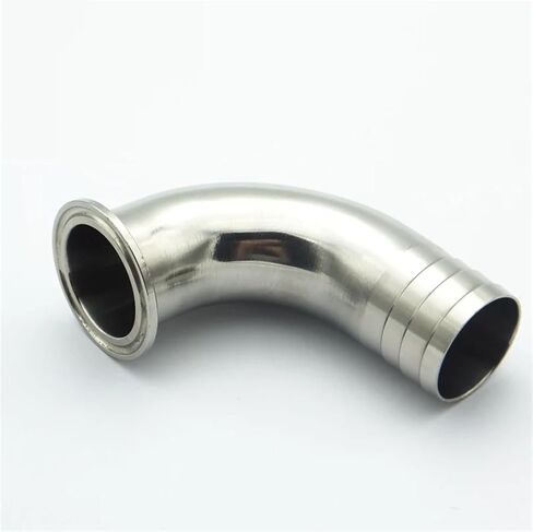12.7mm 19mm 25mm 32mm 38mm 45mm 51mm 57mm 63mm 76mm 89mm 102mm Hose 304SS Ferrule Elbow Pipe Fitting Fit Tri Clamp(32mm Ferrule OD50.5) Plumbing Fittings in Kuwait