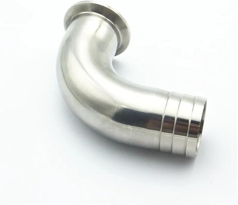 12.7mm 19mm 25mm 32mm 38mm 45mm 51mm 57mm 63mm 76mm 89mm 102mm Hose 304SS Ferrule Elbow Pipe Fitting Fit Tri Clamp(32mm Ferrule OD50.5) Plumbing Fittings in Kuwait