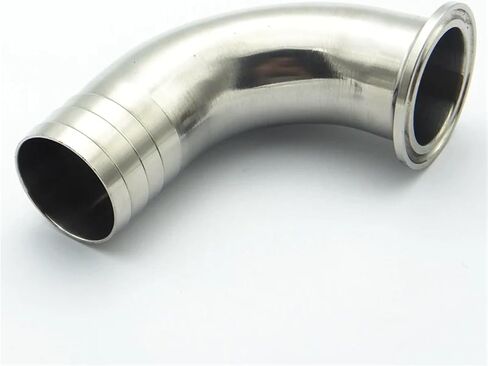 12.7mm 19mm 25mm 32mm 38mm 45mm 51mm 57mm 63mm 76mm 89mm 102mm Hose 304SS Ferrule Elbow Pipe Fitting Fit Tri Clamp(32mm Ferrule OD50.5) Plumbing Fittings in Kuwait