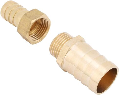 Yinhing Copper Diameter Reducer Bushing 16mm to 25mm Brass Barbed Reducing Adapter for Female Thread Pipe Fittings Proof and High Pressure (16-25mm) in Kuwait