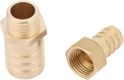 Yinhing Copper Diameter Reducer Bushing 16mm to 25mm Brass Barbed Reducing Adapter for Female Thread Pipe Fittings Proof and High Pressure (16-25mm) in Kuwait