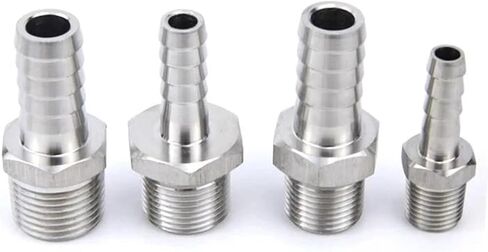 1 قطعة 8 مللي متر خرطوم M20x1.5 ذكر الموضوع الفولاذ المقاوم للصدأ ارتفاع ضغط وصلة أنابيب وصلات سباكة in Kuwait