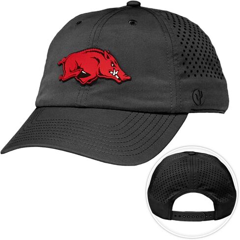 قبعة Desert Cactus Arkansas Snapback - قبعة بيسبول BreezePro Performance مع حزام قابل للتعديل لمحبي UARK Razorbacks (BP1) in Kuwait