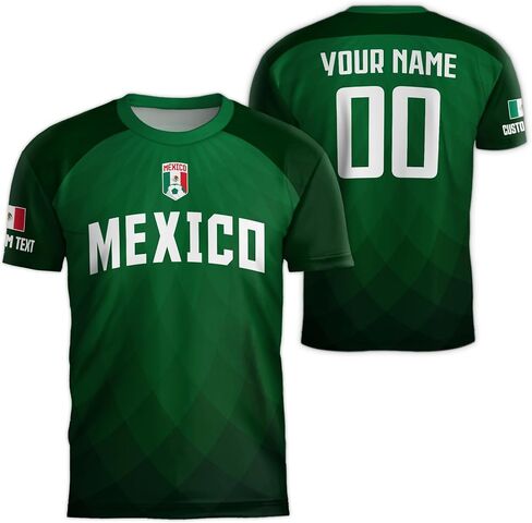 Custom Mexico Soccer Jersey for Men, Personalized Mexican Jersey Soccer 2024, Customized Mexico Soccer Jersey Kids in Kuwait