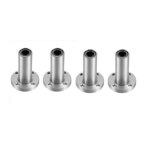 Small Sealed Steel Ball Bearing 4PCS 8mm LMF8LUU Long Type Round Flange Coupling Linear Motion Bearing CNC Parts Slide in Kuwait