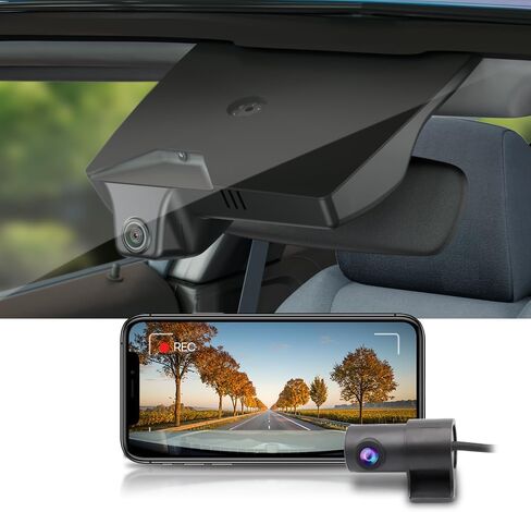 كاميرا قياس Fitcamx 4K مناسبة لكيا كرنفال 2022-2026 (رقم الجزء #R0510) LX LXS EX SX Prestige، مظهر OEM متكامل، فيديو 2160P UHD، WiFi & APP، تسجيل حلقة، مستشعر G، التوصيل والتشغيل، بطاقة 64 جيجابايت in Kuwait