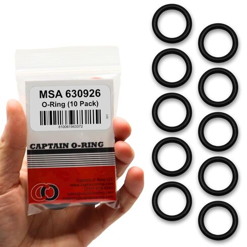 حلقة كابتن O - حلقات دائرية بديلة 630926 لخزانات MSA 4500psi SCBA (10 عبوات) in Kuwait