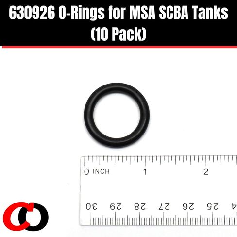 حلقة كابتن O - حلقات دائرية بديلة 630926 لخزانات MSA 4500psi SCBA (10 عبوات) in Kuwait