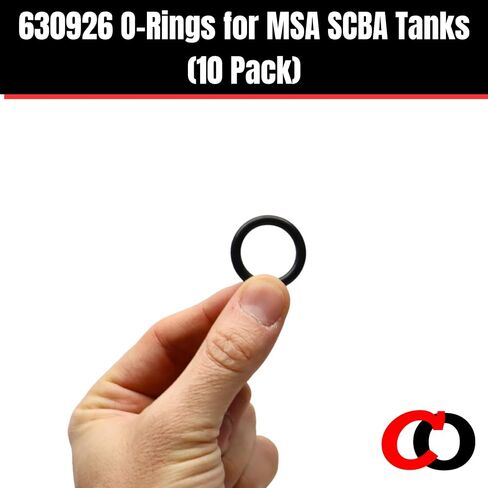حلقة كابتن O - حلقات دائرية بديلة 630926 لخزانات MSA 4500psi SCBA (10 عبوات) in Kuwait