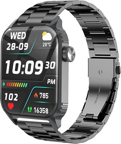 متوافق مع أحزمة الساعات الذكية TRAUSI، أشرطة بديلة معدنية من الفولاذ المقاوم للصدأ سريعة التحرير متوافقة مع الساعات الذكية TRAUSI TG08 1.83 بوصة عالية الدقة in Kuwait