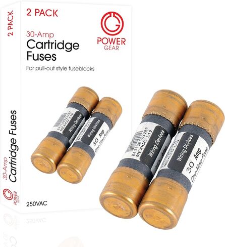 Power Gear 30-Amp Cartridge Fuses, 2-Pack, Femule Type, 30A, 250VAC, 54225 in Kuwait
