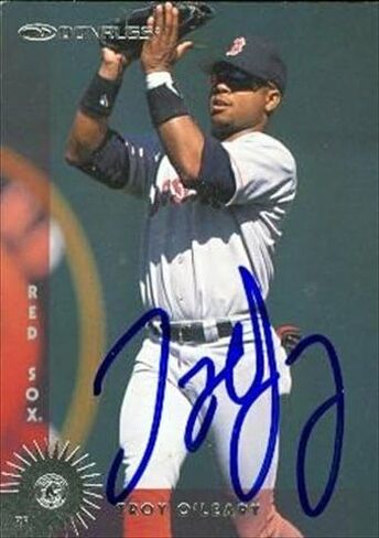 Autograph Warehouse 37531 Troy OLeary Autographed Baseball Card Boston Red Sox 1997 Donruss No. 321 in Kuwait