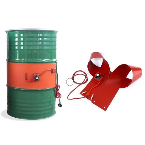 طبل سخان سطل برميل الفرقة، ترموستات قابل للتعديل سيليكون طبل سخان كهربائي (100L 11.8x47.2in 1800 واط) in Kuwait
