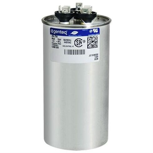 Mars 12296 - 60 + 10 uF MFD x 440 VAC Genteq استبدال مكثف مزدوج مستدير # C46010R / 25L756 in Kuwait