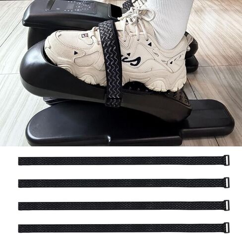 4 Pcs Pedal Straps, Leg Exerciser Foot Straps for Seniors, Anti-Slip Elastic Pedal Straps for Home Fitness, Pedal Exerciser Accessories for Low-Impact Workouts, Fitness Equipment in Kuwait