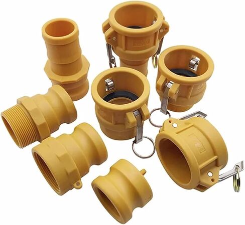 1 قطعة DN15 إلى DN50 Camlock وصلات 1/2 "إلى 2" قطع سريع تجهيزات أنابيب PP (كحلي ، 1/2 ") in Kuwait