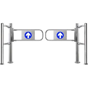 Automatic TwoWay Metal Swing Gate for Market & Warehouse SelfClosing Safety Door 180° Opening Pedestrian Entrance Gate Durable PostMounted Design (110cm x 100cm) in Kuwait