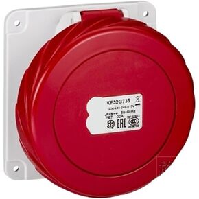 PKF32G735 waterproof connector fast concealed industrial socket (32A 6h IP67 5P red) in Saudi Arabia