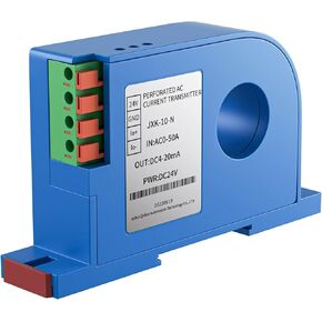 AC Current Transmitter 4-20mA RS485 DC Current Transducer 0-10V 0-5V 0-100A 0-200A Current Sensor Transducer Transmitter(Output 1-5V,AC 0-50A) in Kuwait