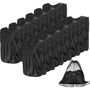Soccer Pennies, Team Sport Practice Jersey, Soccer Pinnies Scrimmage Vest with Elastic Bands Drawstring Bag in Saudi Arabia