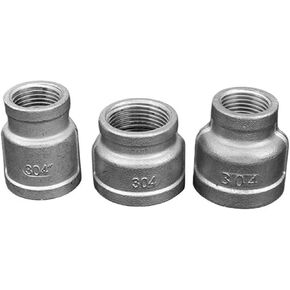 1/8" 1/4" 3/8" 1/2" 3/4" 1" -2" NPT Female Thread 304 Stainless Steeel Concentric Reducer Connector Pipe Fitting Water Air Oil(1l2To3l8) in Saudi Arabia