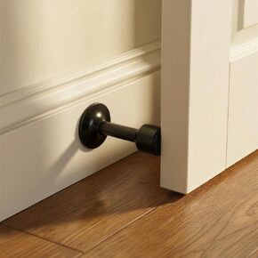 Residence Supply Pesu Door Stop - Solid Brass Wall Door Stopper with Noise-Reducing Rubber Tip - Sleek Modern Design for Home - Easy to Install Durable Heavy-Duty Stopper Wall Protection in Kuwait