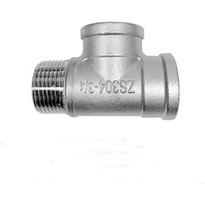 1 قطعة ذكر + أنثى + أنثى الخيوط 3 طريقة المحملة T وصلة أنابيب 1/2 "3/4" 1 "الخيوط SS304 الفولاذ المقاوم للصدأ (1/4") in Kuwait