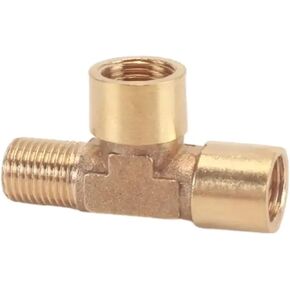 النحاس 1/8 "1/4" 3/8 "BSP الموضوع المحملة نوع 3 طريقة تركيب الأنابيب النحاسية مقرنة موصل النحاس الأجزاء الميكانيكية الهوائية (3/8") in Kuwait