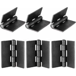6 Pcs 3 inch Welding Long Lasting Steel Butt Hinge, Weld On Hinges Heavy Duty Corrosion and Rust Resistant Long Lasting Trailer Gate Hinge for Heavy Metal Farm Garage Trailer Gates and Doors in Saudi Arabia