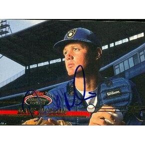 Autograph Warehouse 47967 Dave Nilsson Autographed Baseball Card Milwaukee Brewers 1993 Topps Stadium Club No .709 in Kuwait