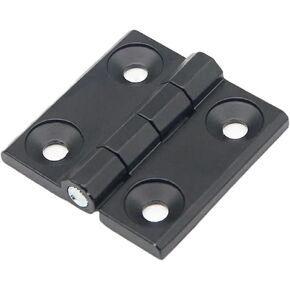 Black Zinc Alloy Square Folding Hinge Surface Mounted Hinge Distribution Cabinet Industrial Power Cabinet 57x57mm 1Pcs in Saudi Arabia