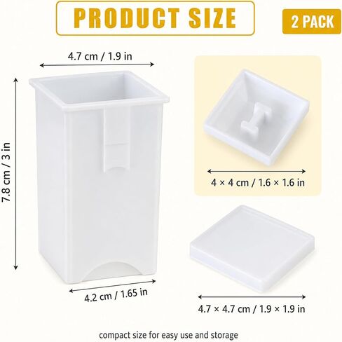 2 Pcs Corn On The Cob Butter Spreader With Cover,On Pancakes,Waffles,Bagels | Butter Holder For Corn On The Cob,Plastic Dishwasher Safe,On Pancakes,Waffles,Bagels And Toast Dispenser in Kuwait