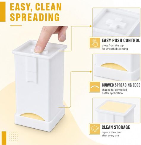 2 Pcs Corn On The Cob Butter Spreader With Cover,On Pancakes,Waffles,Bagels | Butter Holder For Corn On The Cob,Plastic Dishwasher Safe,On Pancakes,Waffles,Bagels And Toast Dispenser in Kuwait