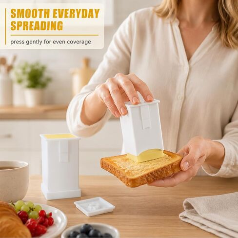 2 Pcs Corn On The Cob Butter Spreader With Cover,On Pancakes,Waffles,Bagels | Butter Holder For Corn On The Cob,Plastic Dishwasher Safe,On Pancakes,Waffles,Bagels And Toast Dispenser in Kuwait