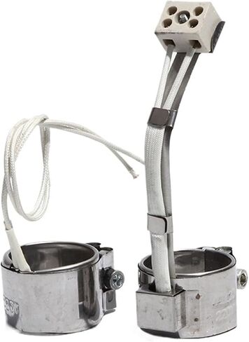 1pcs Household Electrical Appliances 110W/130W/150W Heating Element Height 40mm/45mm/50mm Ceramic Band Heater Inner Dia. 30mm(Silver,380V_130W 30X45MM(IDXH)) in Kuwait