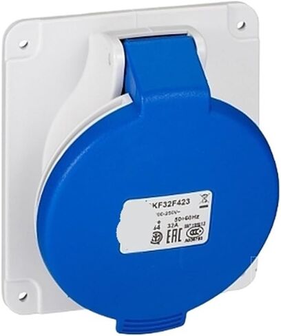 PKF32F423 waterproof connector fast concealed industrial socket (32A 6h IP44 3P blue) in Kuwait