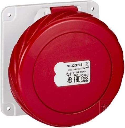 PKF32G735 waterproof connector fast concealed industrial socket (32A 6h IP67 5P red) in Kuwait